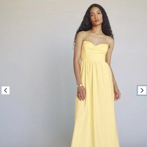 Reformation Yellow Midi Dress